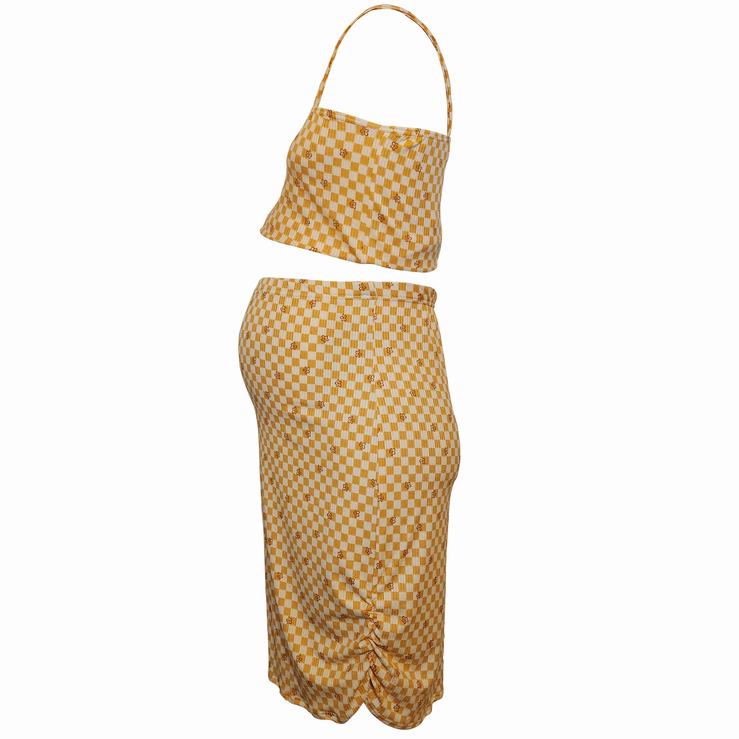 Retro Reina Jess Crop Tank and High Waisted Skirt